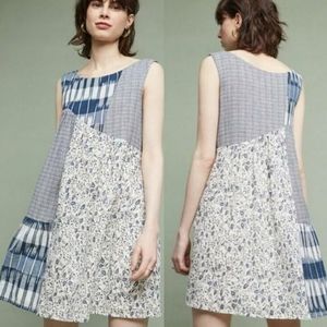 Holding Horses blue patchwork dress